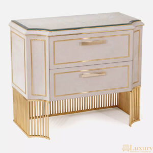 Elite Leather Bedside Table
