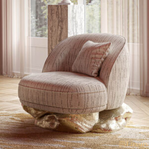 Anson Luxury Gold Armchair