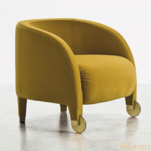 Adilaide Luxury Armchair with Wheels