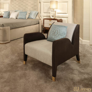 Udito Fabric & Leather Armchair