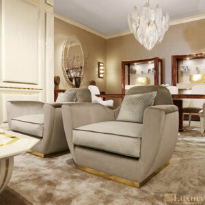 Udito Luxury Velvet Armchair