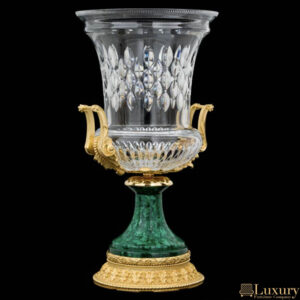 Durham Gold & Malachite Vase