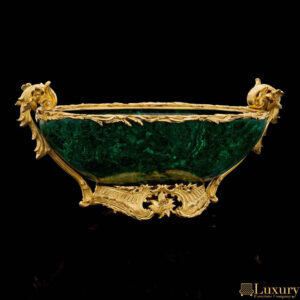 Loftus Gold Malachite Bowl