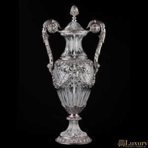 Tutbury Silver Plated Crystal Vase