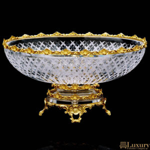 Valerius Crystal Oval Cup Vase