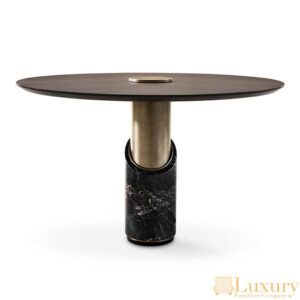 Bacton Marble Gold Dining Table