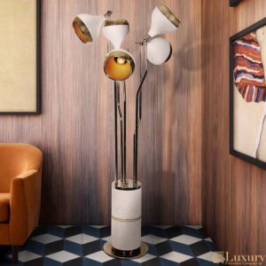 Hazel Luxury Marble Floor Lamp