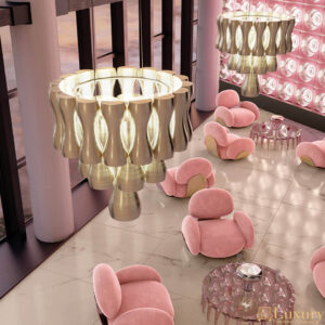 Kalamari Luxury Gold Chandelier