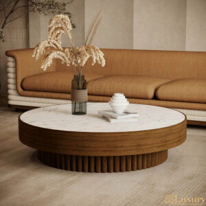 Berty Round Marble Center Table