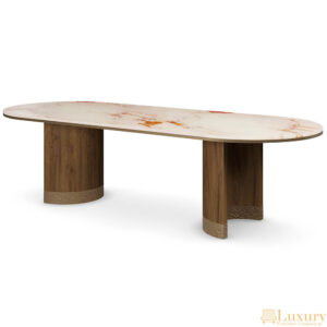Caborana Oval Marble Dining Table
