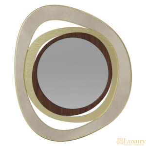 Clent Brushed Brass Wall Mirror