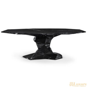 Bryson Black Marble Dining Table