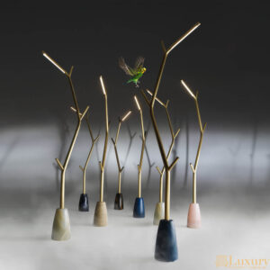 Austin Marble LED Floor Lamp