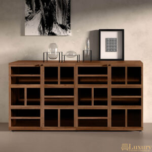 Trier Luxury Walnut LED Showcase