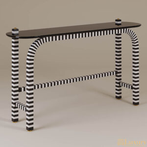 Zebra Designer Console Table